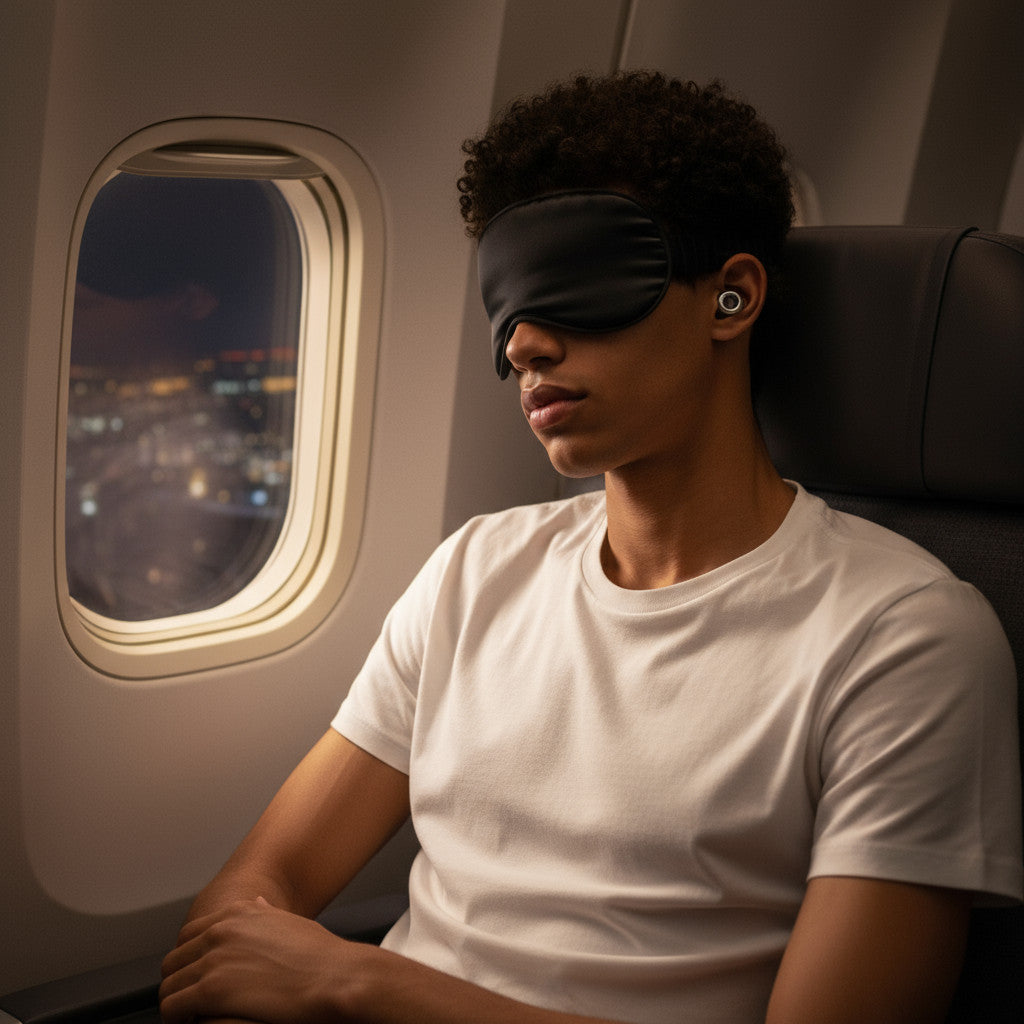 Mulberry Silk Sleep Mask  Travel Edition