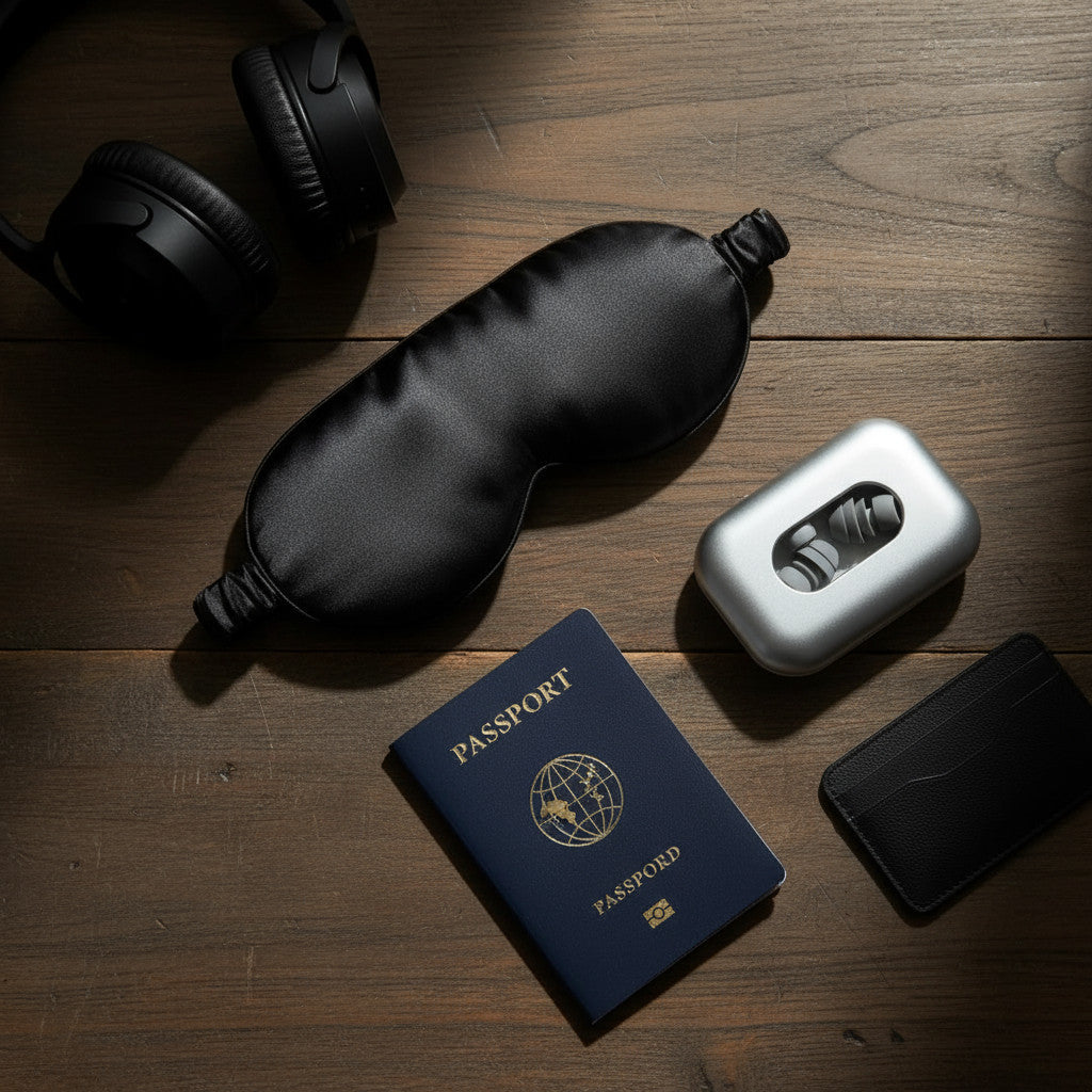 Mulberry Silk Sleep Mask  Travel Edition