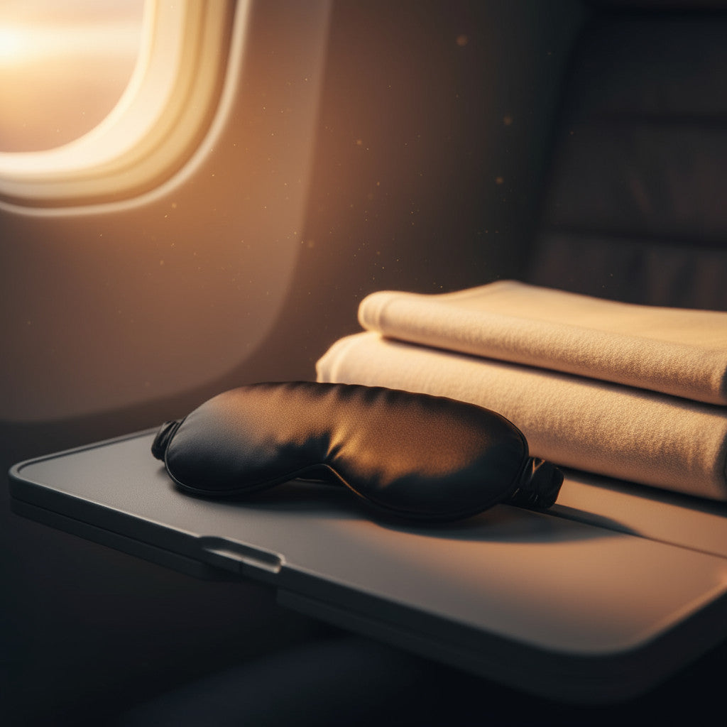 Mulberry Silk Sleep Mask  Travel Edition