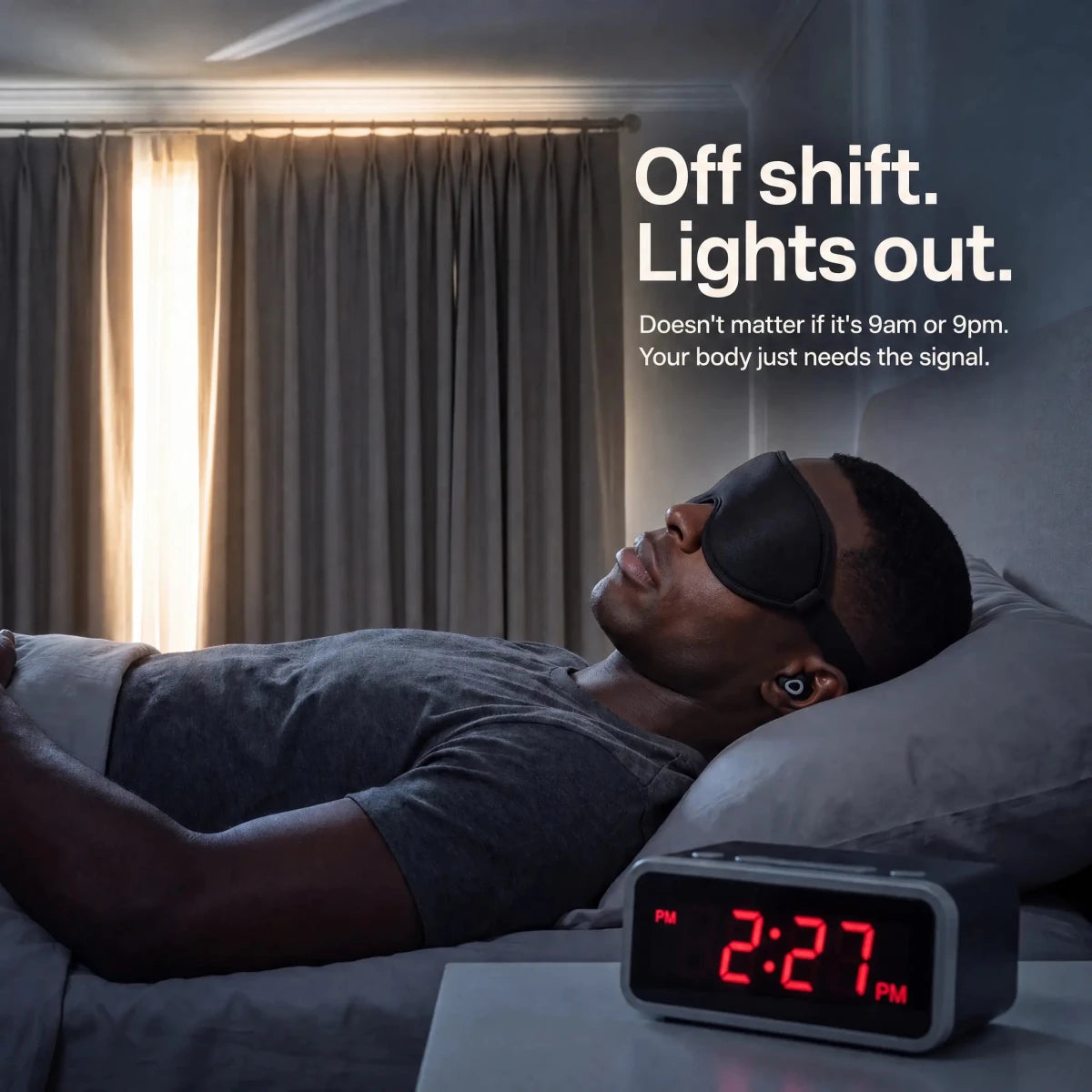Daytime Sleep Kit — Blackout Mask & Earplugs Built for Night Shift Workers - 8HOURSCLUB